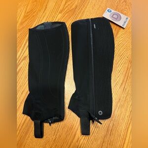 Dublin Easy Care Half Chaps Black Medium